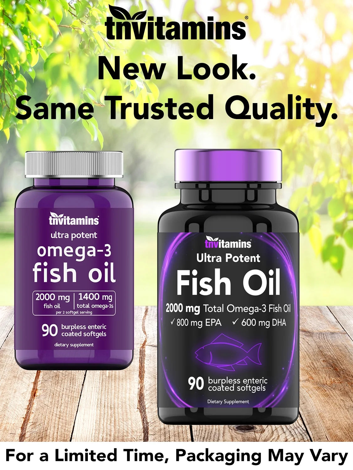 Burpless Omega 3 Fish Oil 2000Mg Enteric Coated Softgels with Epa Dha Wild Caught Purified Omega 3 Fatty Acid Supplements Mercury Free, Count 90