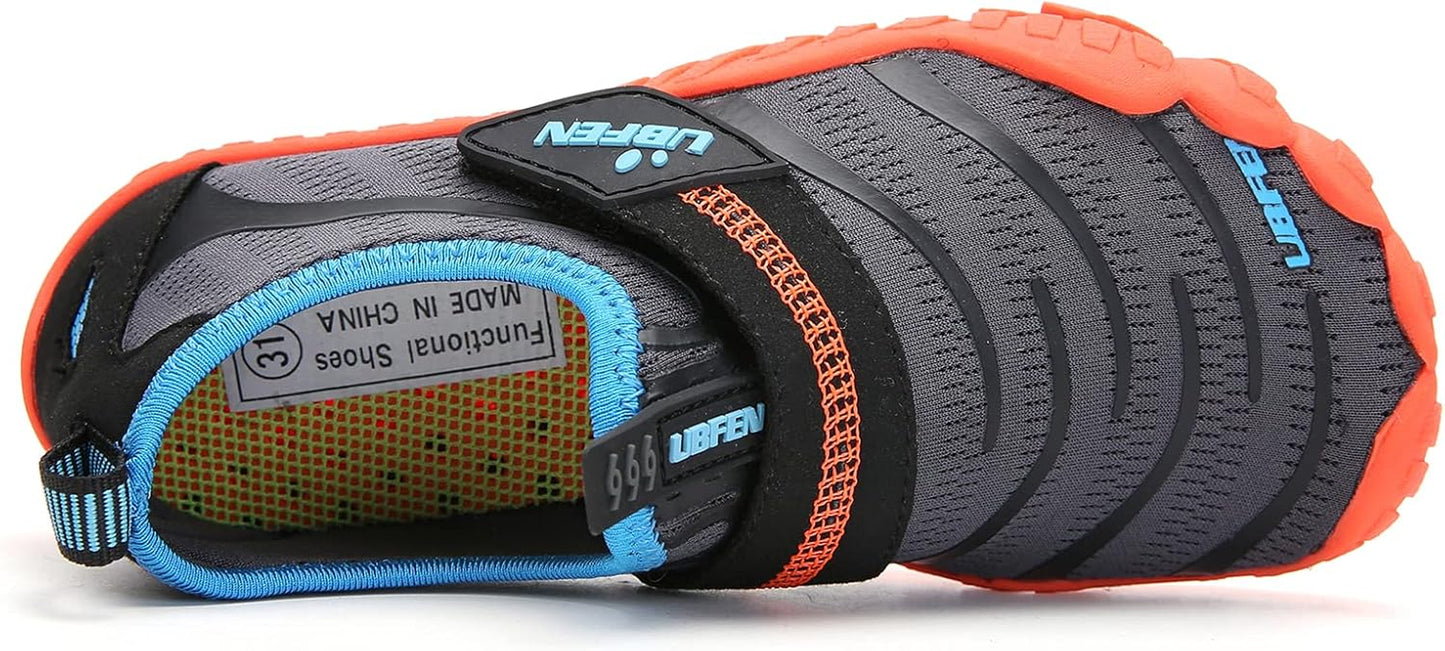 Kids Water Shoes for Boys Girls Quick-Dry Swim Aqua Socks | Lightweight, Barefoot-Style, Perfect for Water Parks, Beach, Pool, Kayak, Creek Hiking, Camping, Toddler, Little Kid, Big Kid