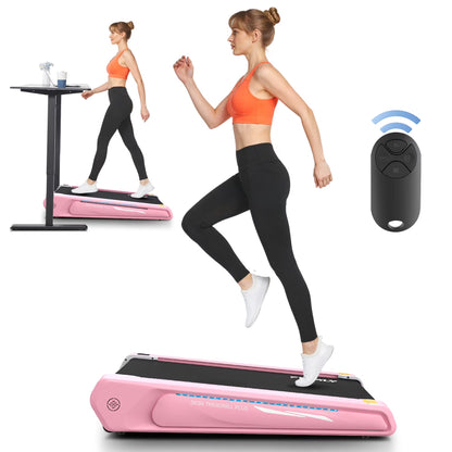 Walking Pad 2.5HP Brushless Motor 300Lbs Weight Capacity,Portable under Desk Treadmill with App Remote Control,Low-Noise Desk Treadmill in LED Display,Installation-Free