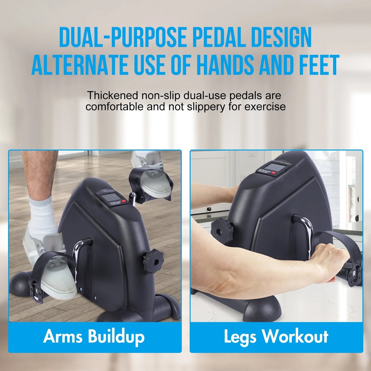 Desk Bike Pedal Exerciser, Mini Exercise Bike
