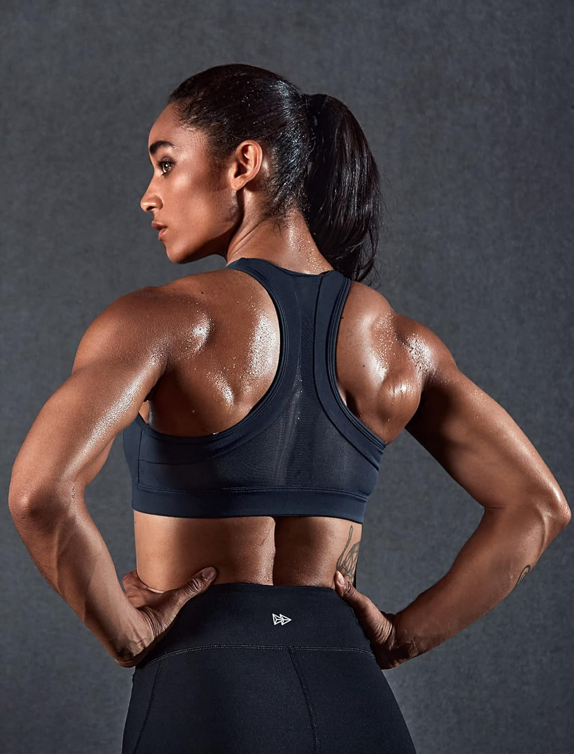 Zip Front High Impact Sports Bra for Large Bust | Secure Locking Zipper,Fixed Non-Slip Pads,Breathable,Wireless Comfort,Running Bra plus Size Friendly,Gym Workout,Fitness