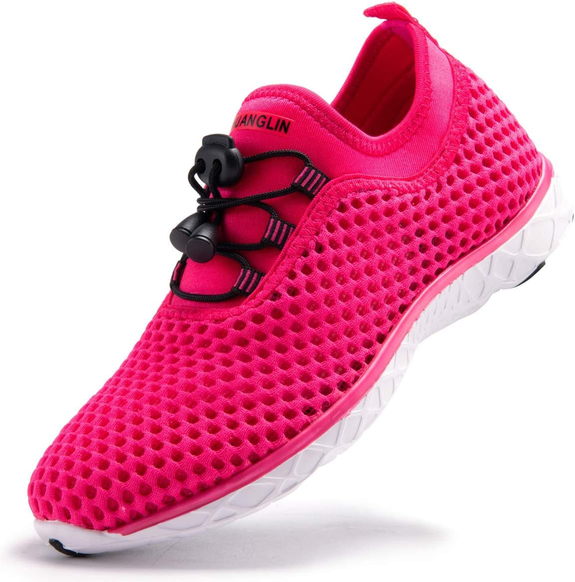 Women'S Quick Drying Aqua Water Shoes | 3-Second Drainage, Breathable Mesh, Anti-Slip EVA Sole, Lightweight, for Swimming, Hiking, Yoga & Water Sports