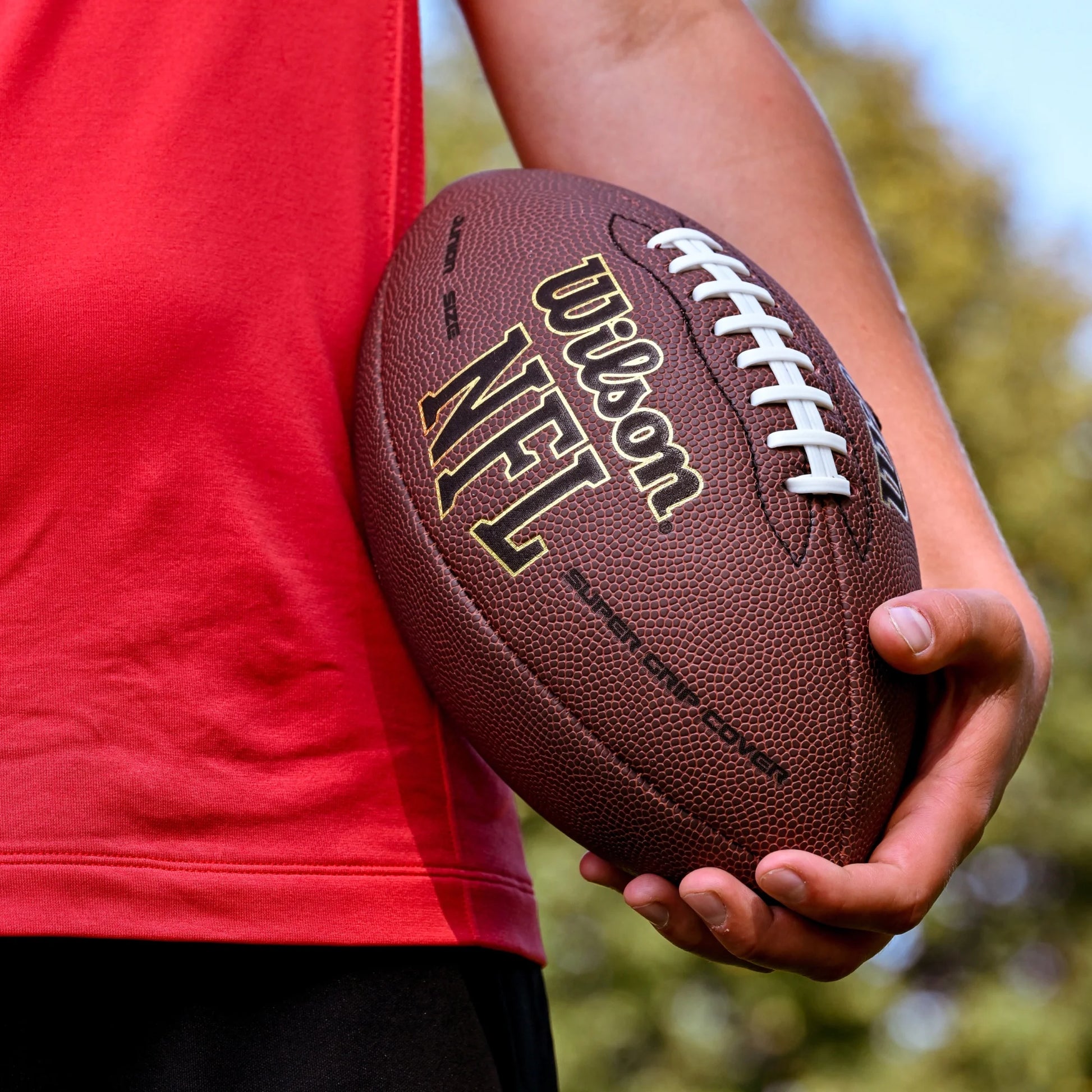 NFL Super Grip Football - Brown, Official Size (Ages 14 and Up)
