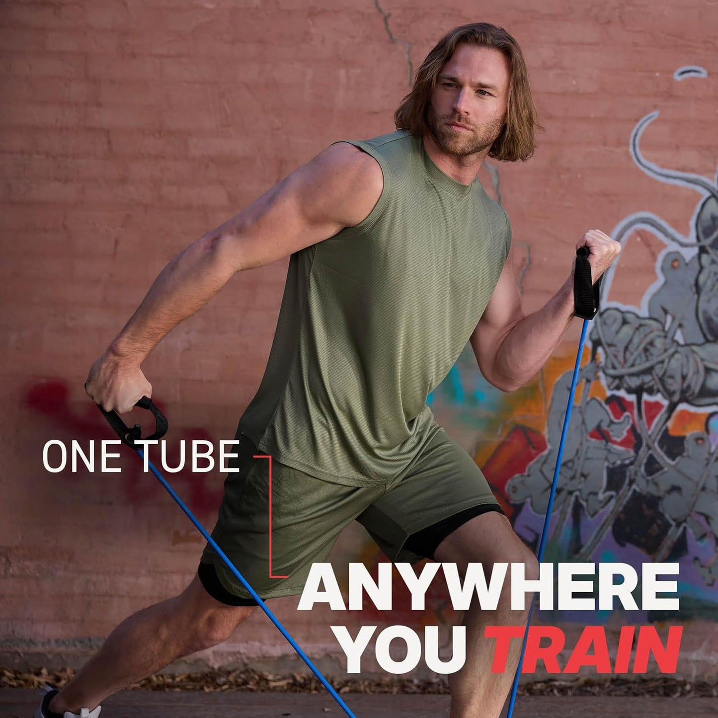 Xertube Resistance Bands with Handles – All Exercise Cords Sold Separately with Home Gym Workout Fitness Door Anchor Attachment Option