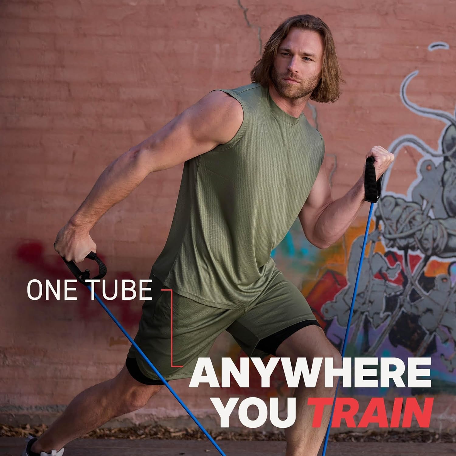 Xertube Resistance Bands with Handles – All Exercise Cords Sold Separately with Home Gym Workout Fitness Door Anchor Attachment Option
