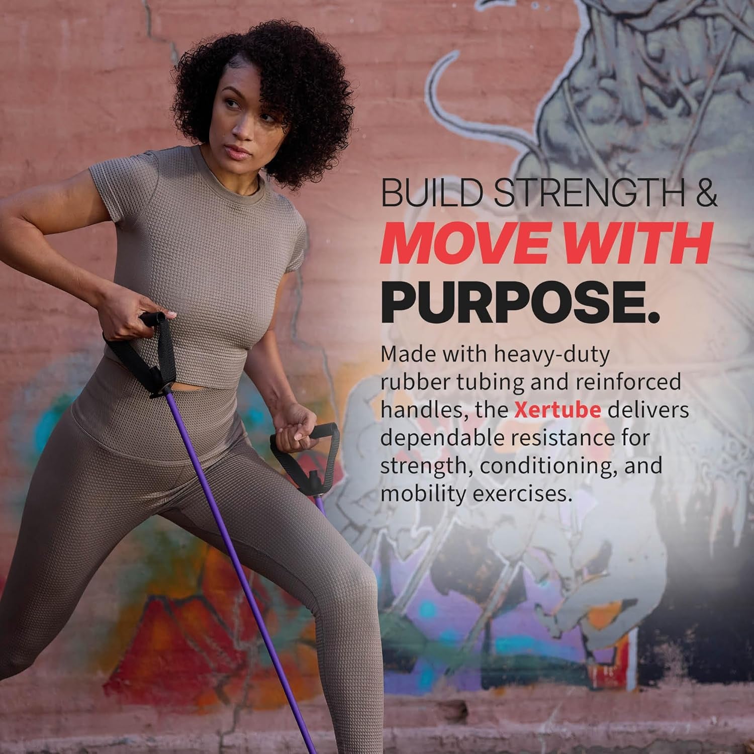 Xertube Resistance Bands with Handles – All Exercise Cords Sold Separately with Home Gym Workout Fitness Door Anchor Attachment Option