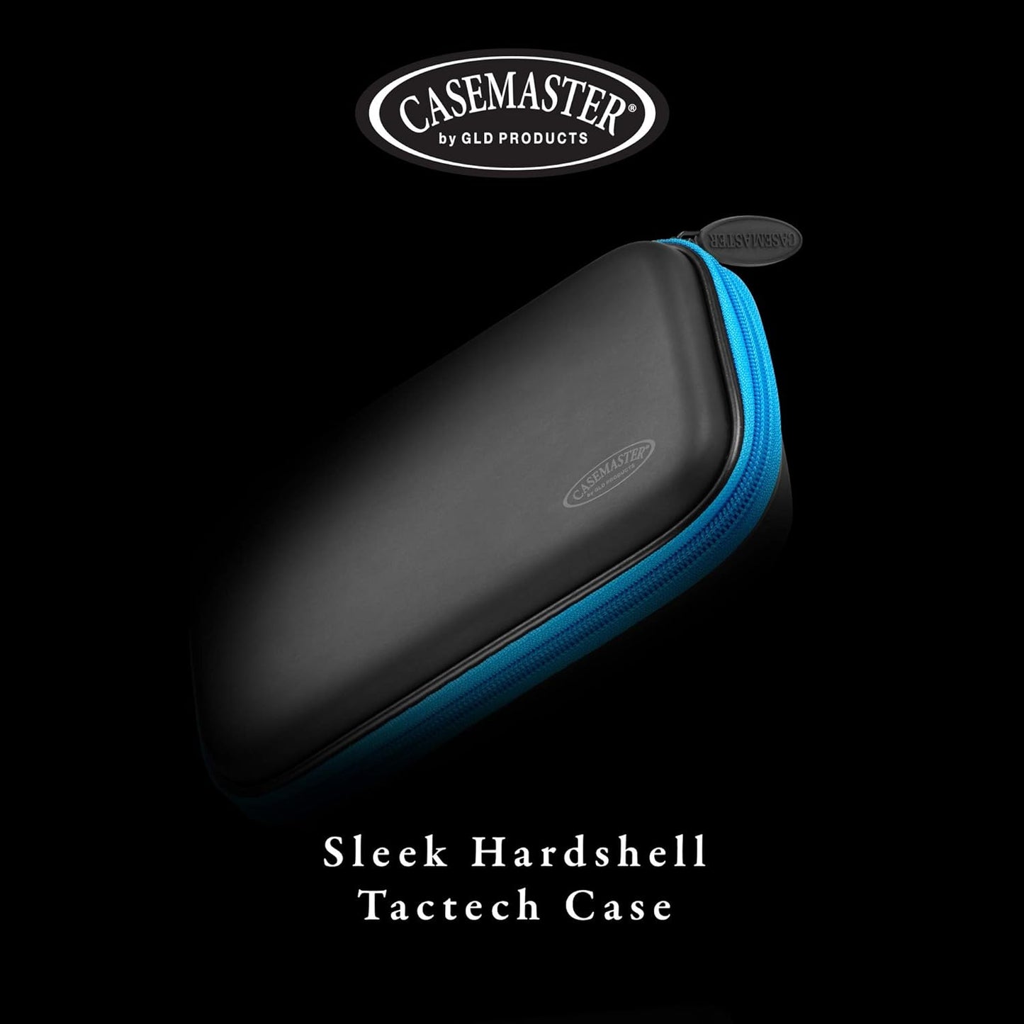 Sentinel 6 Dart Case, Holds Extra Accessories, Tips, Shafts and Flights, Compatible with Steel Tip and Soft Tip Darts, Impact & Water Resistant Tactech Shell, Blue Zipper