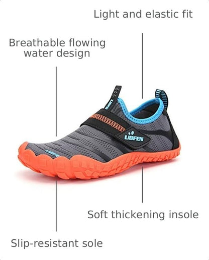 Kids Water Shoes for Boys Girls Quick-Dry Swim Aqua Socks | Lightweight, Barefoot-Style, Perfect for Water Parks, Beach, Pool, Kayak, Creek Hiking, Camping, Toddler, Little Kid, Big Kid