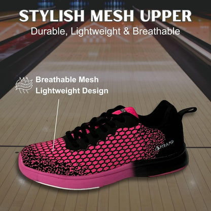 Women’S Path Lite Seamless Mesh Bowling Shoes - Lightweight Seamless Design, Athletic Fit, Breathable Knit Upper, Universal Slide Soles