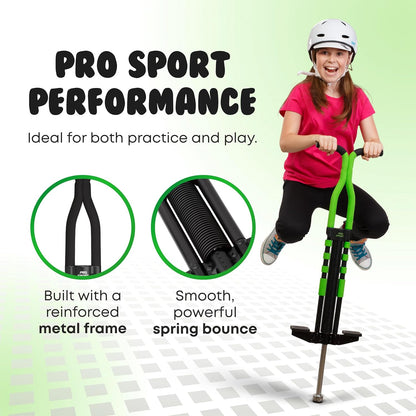Pogo Stick for Kids - Pogo Sticks for Ages 9 and Up, 80 to 160 Lbs - Pro Sport Edition, Quality, Easy Grip, Pogostick for Hours of Wholesome Fun