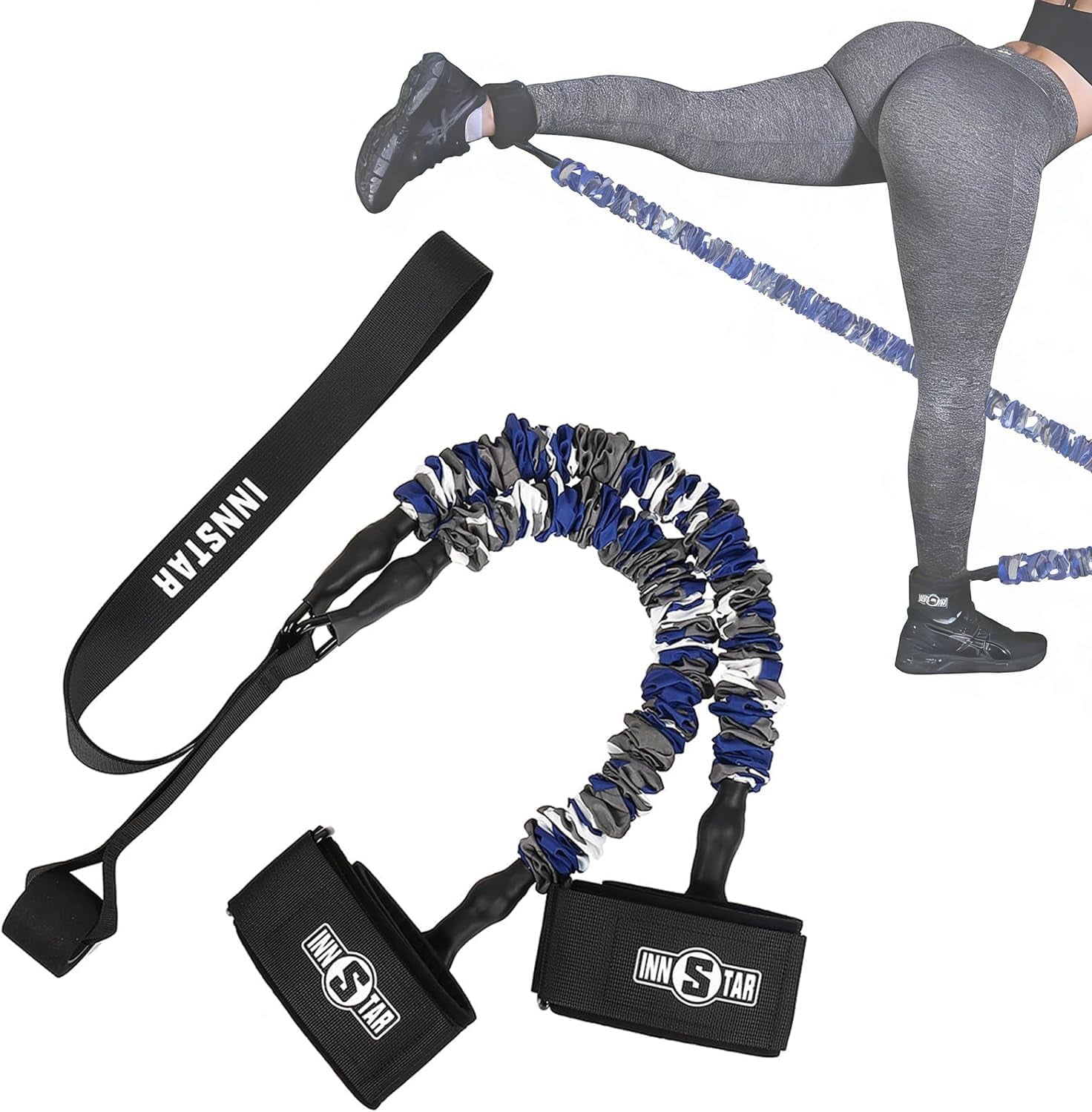 Multi-Function Resistance Bands for Working Out, Push up Exercise Bands Resistance Bands Set for Bench Press Gym Equipment, Home Workout, Travel Portabl