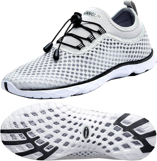 Women'S Quick Drying Aqua Water Shoes | 3-Second Drainage, Breathable Mesh, Anti-Slip EVA Sole, Lightweight, for Swimming, Hiking, Yoga & Water Sports