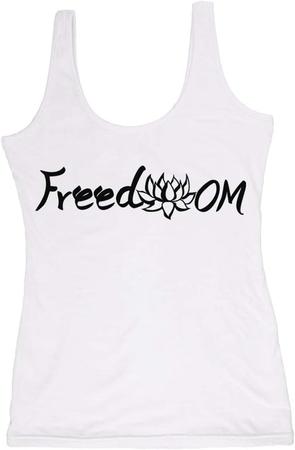 Yoga Tank Top Women Organic Cotton Sleeveless Workout Shirt with Yoga Prints for Gym, Pilates, Sculpt & Casual Wear