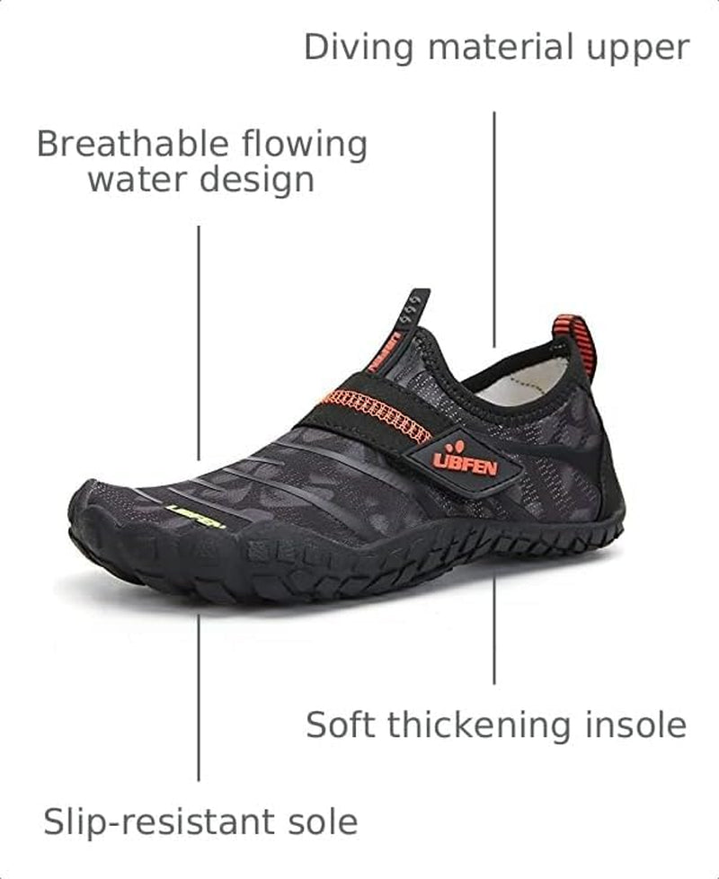 Kids Water Shoes for Boys Girls Quick-Dry Swim Aqua Socks | Lightweight, Barefoot-Style, Perfect for Water Parks, Beach, Pool, Kayak, Creek Hiking, Camping, Toddler, Little Kid, Big Kid