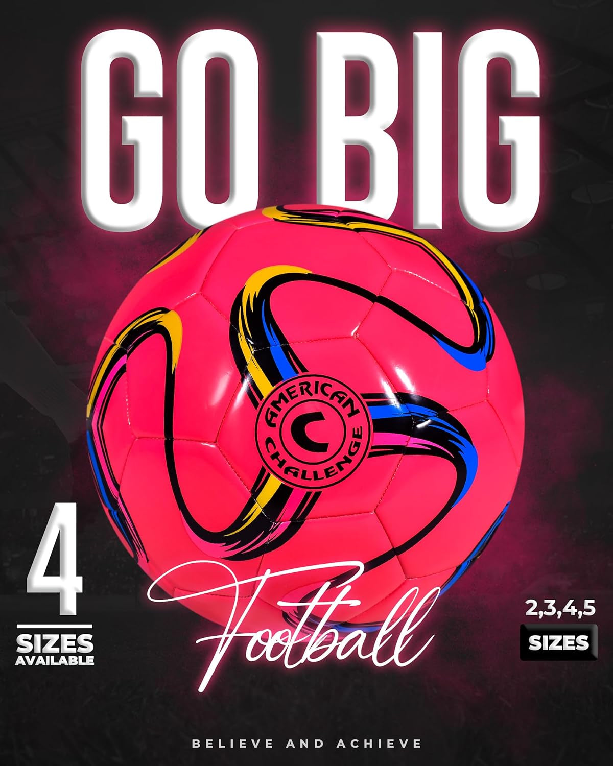 Brasilia Soccer Ball Size 5, 4, 3 & 2 | Durable TPU Casing with Hybrid SR Bladder for Reliable Bounce, Ideal for Training and Recreational Play