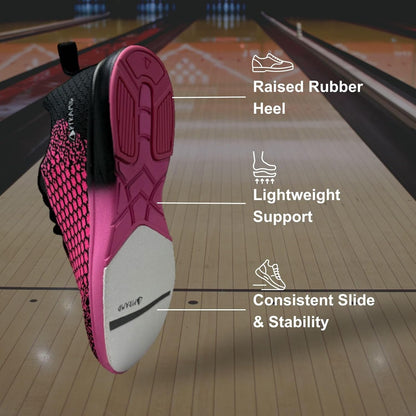 Women’S Path Lite Seamless Mesh Bowling Shoes - Lightweight Seamless Design, Athletic Fit, Breathable Knit Upper, Universal Slide Soles