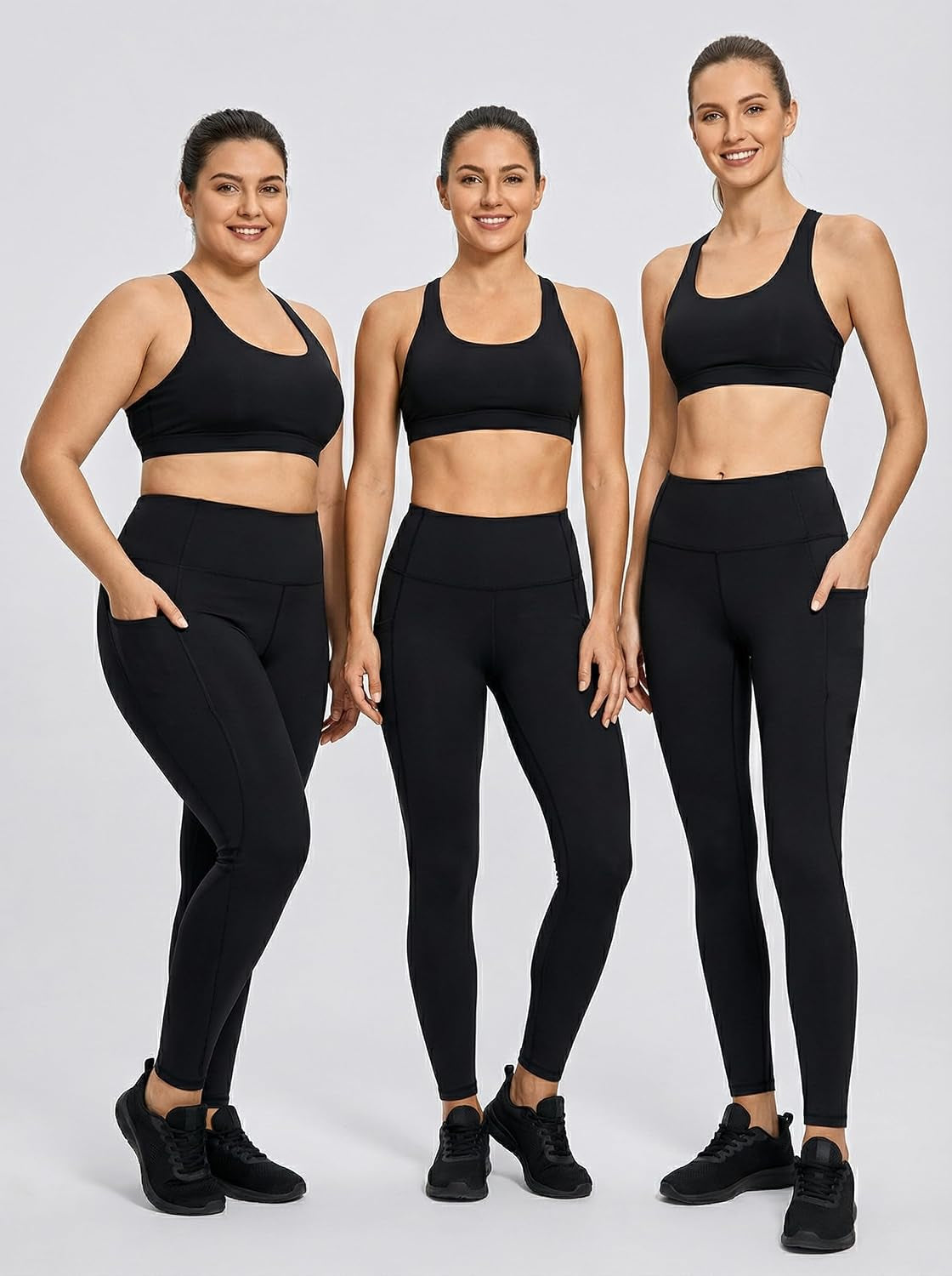 High Waist Yoga Pants Women with Pockets Workout Leggings | Tummy Control Leggings for Women,Non See-Through,4 Way Stretch,Breathable Fabric,Compression Leggings