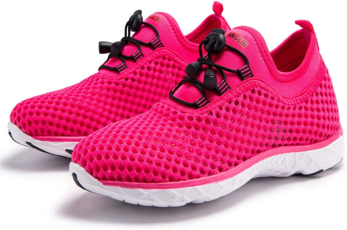 Women'S Quick Drying Aqua Water Shoes | 3-Second Drainage, Breathable Mesh, Anti-Slip EVA Sole, Lightweight, for Swimming, Hiking, Yoga & Water Sports