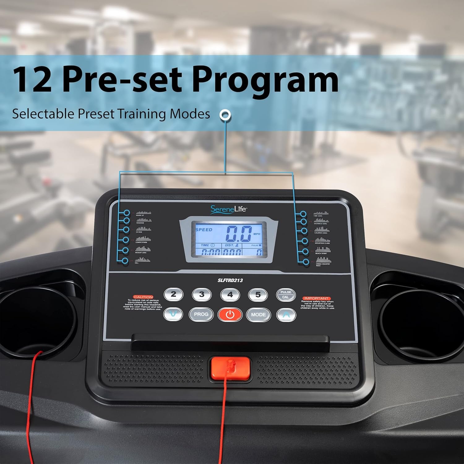 Folding Treadmill Exercise Running Machine - Electric Motorized Running Exercise Equipment for Apartment Home/Office Jogging Compact Folding Easy Assembly