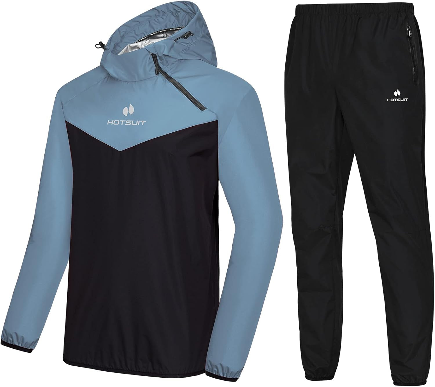 Sauna Suit for Men Sweat Sauna Jacket Pant Gym Workout Sweat Suits