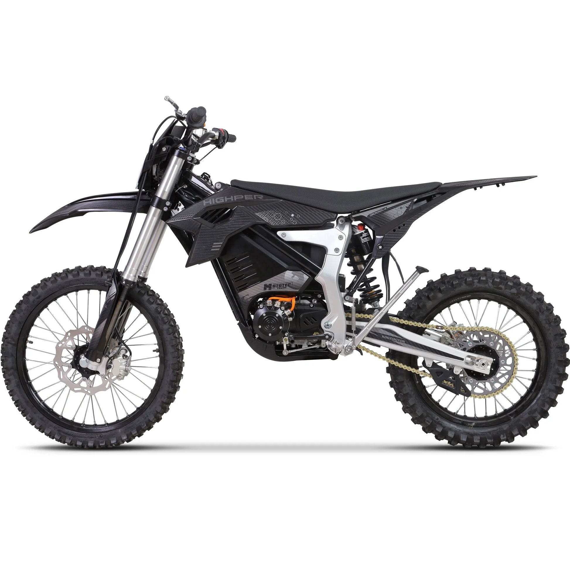 Mototec Venom 72V 12000W Electric Dirt Bike Black