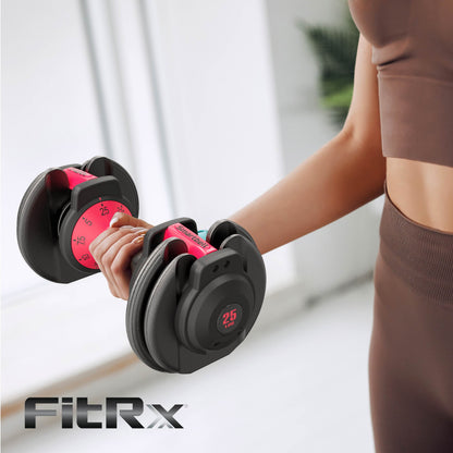 Adjustable Dumbbells 2-Pack, 25Lb Smartbell Dumbbell Set with 9-In-1 Quick-Select Weights, 2.5Lb Increments for Home Gym