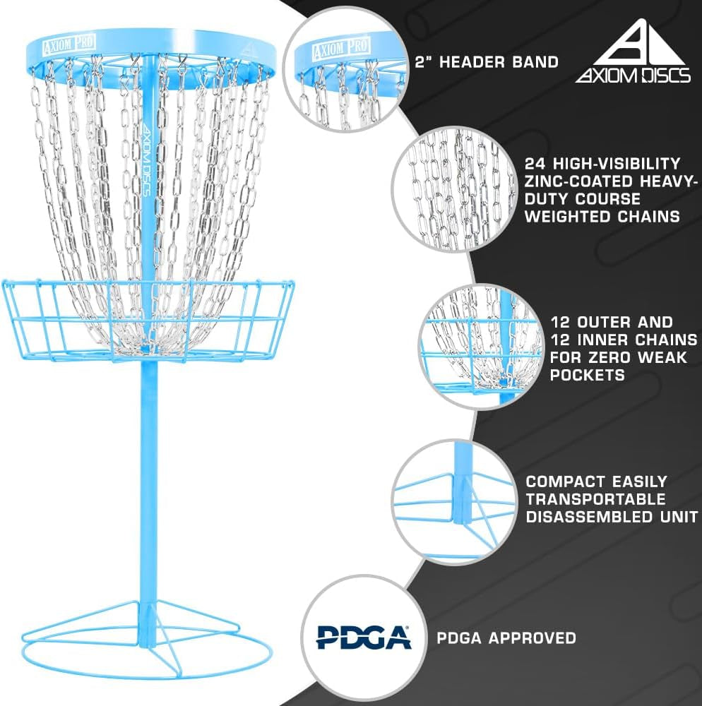 Pro 24-Chain Disc Golf Basket