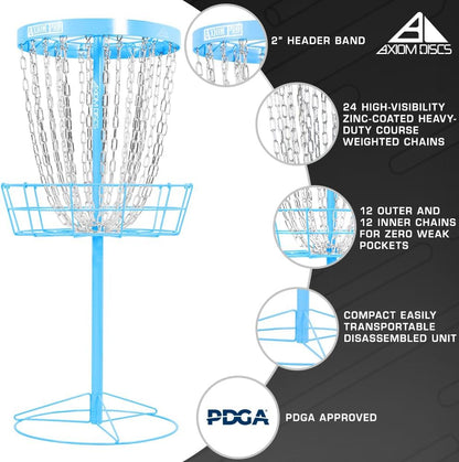 Pro 24-Chain Disc Golf Basket