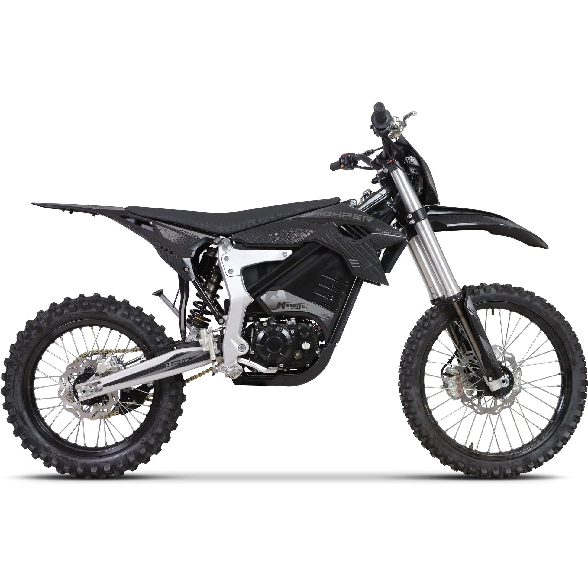 Mototec Venom 72V 12000W Electric Dirt Bike Black