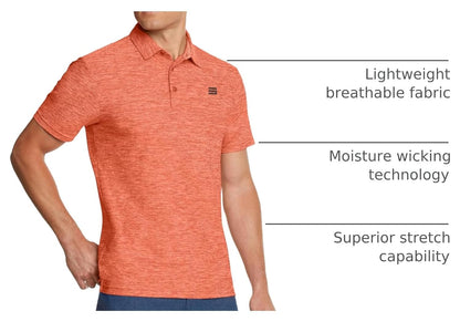 Golf Shirts for Men - Dry Fit Short-Sleeve Polo, Athletic Casual Collared T-Shirt